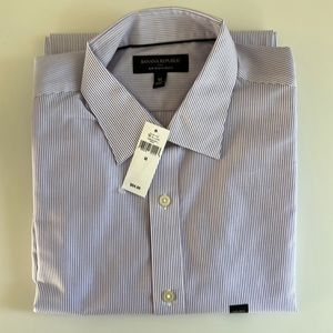 Non-iron slim fit dress shirt